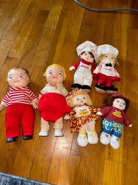 Campbells Soup Collectible dolls and plush set/bundle of 6